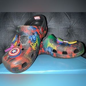 Crocs Toddler Child Kids' Marvel Avenger Superhero Clog Size 13 Good Condition